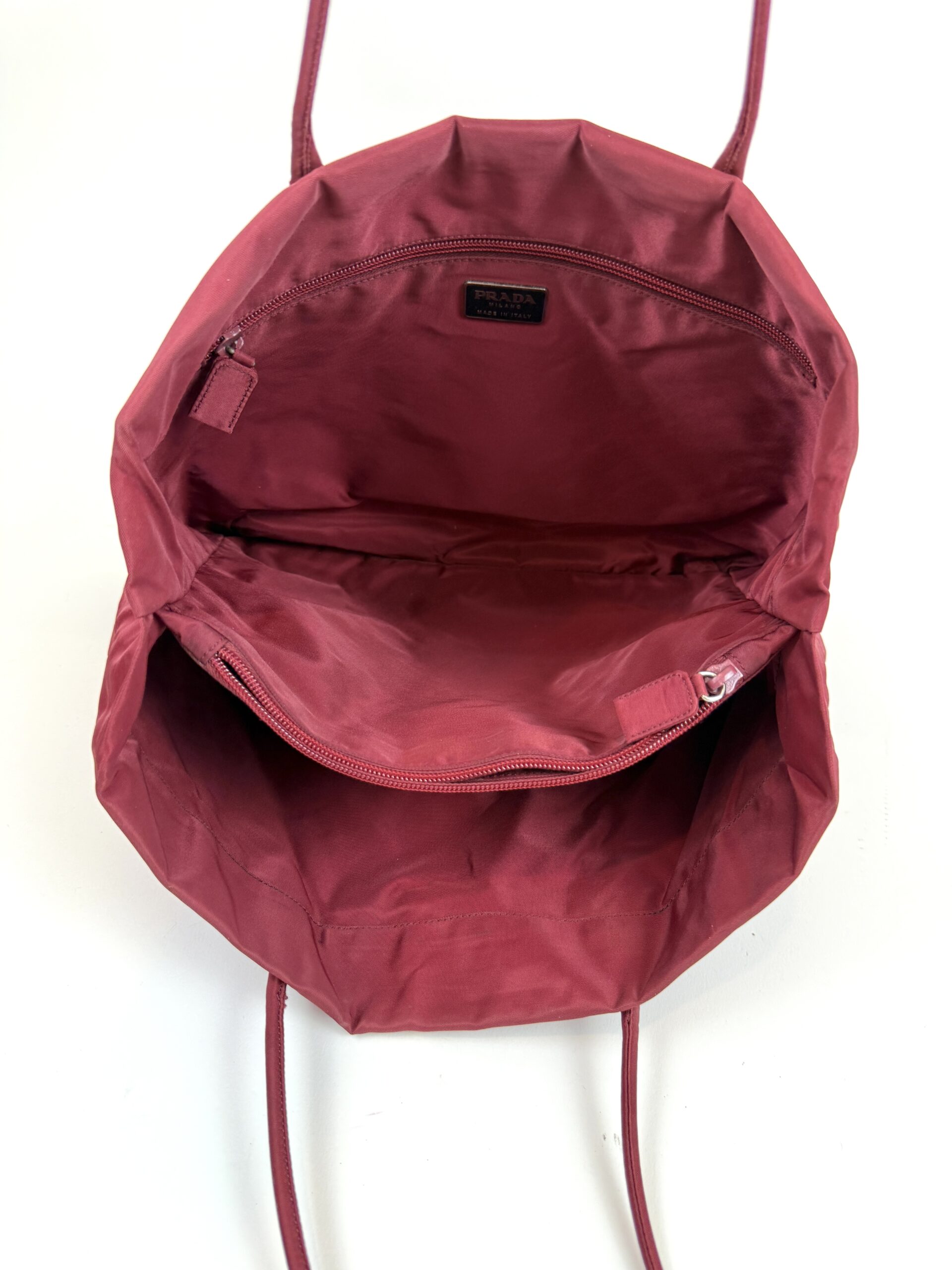 Prada Tessuto Nylon Tote Bordeaux 11 Prada Tessuto Nylon Tote Bordeaux - Image 11