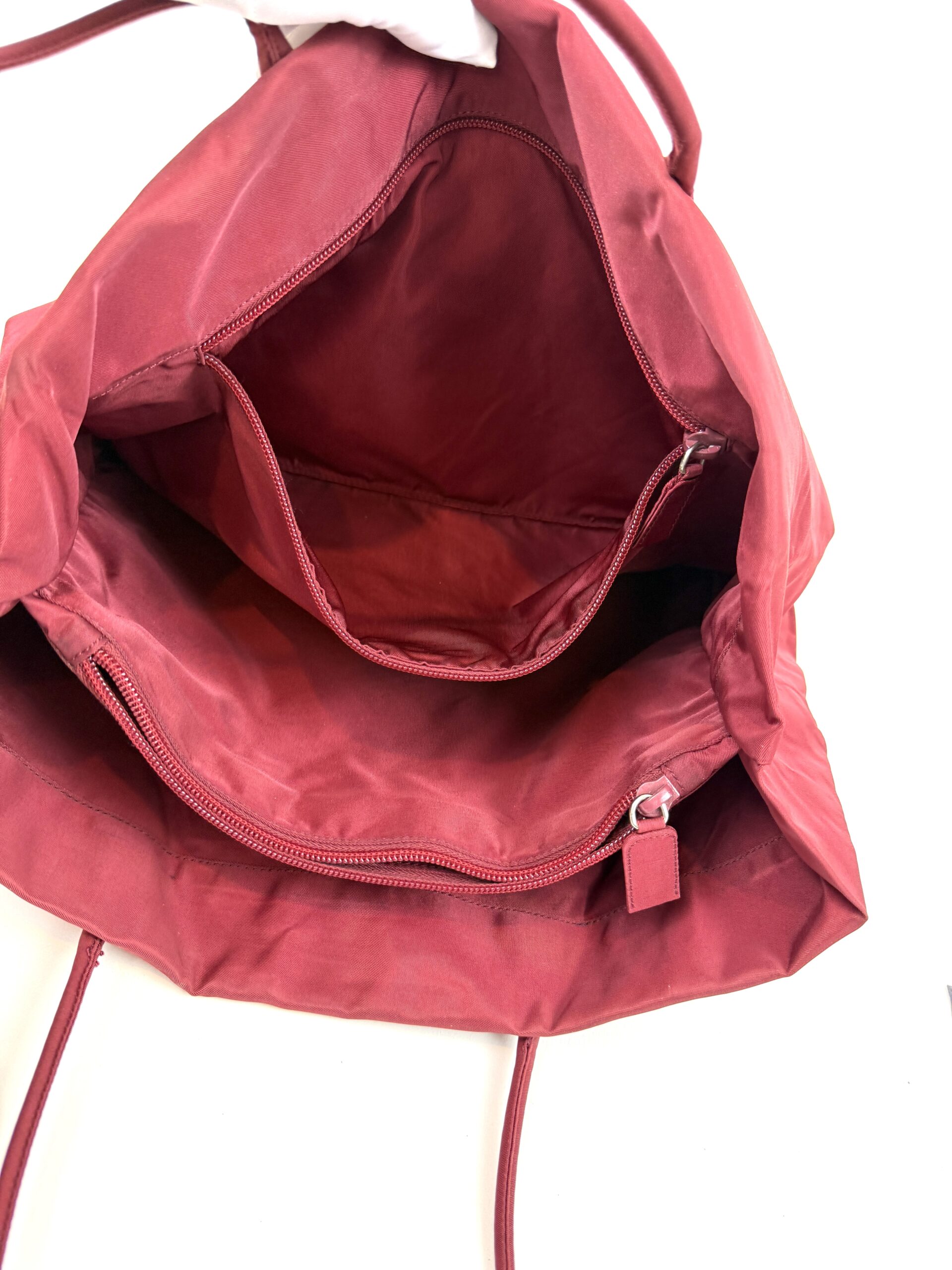 Prada Tessuto Nylon Tote Bordeaux 15 Prada Tessuto Nylon Tote Bordeaux - Image 15