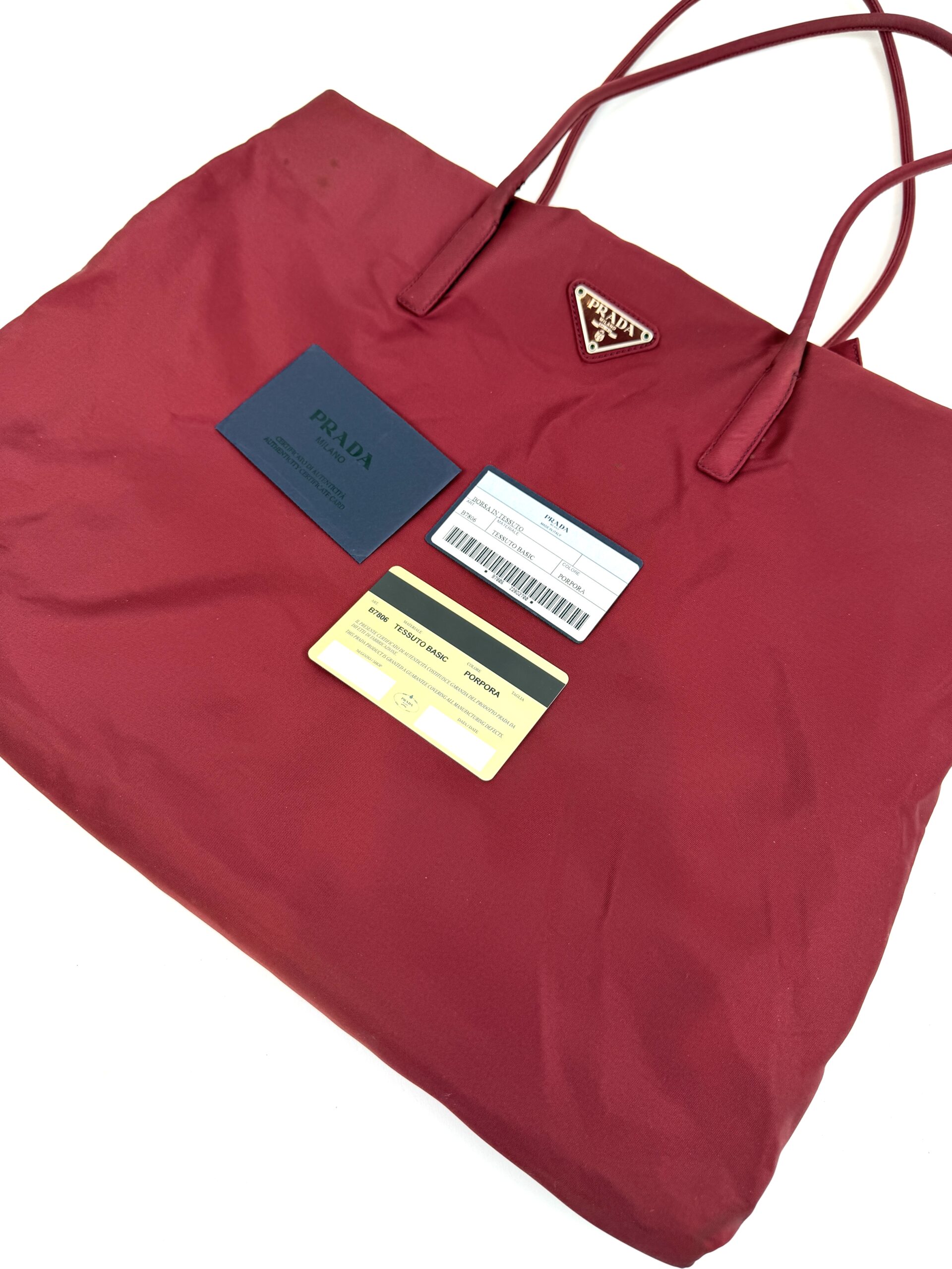 Prada Tessuto Nylon Tote Bordeaux 7 Prada Tessuto Nylon Tote Bordeaux - Image 7