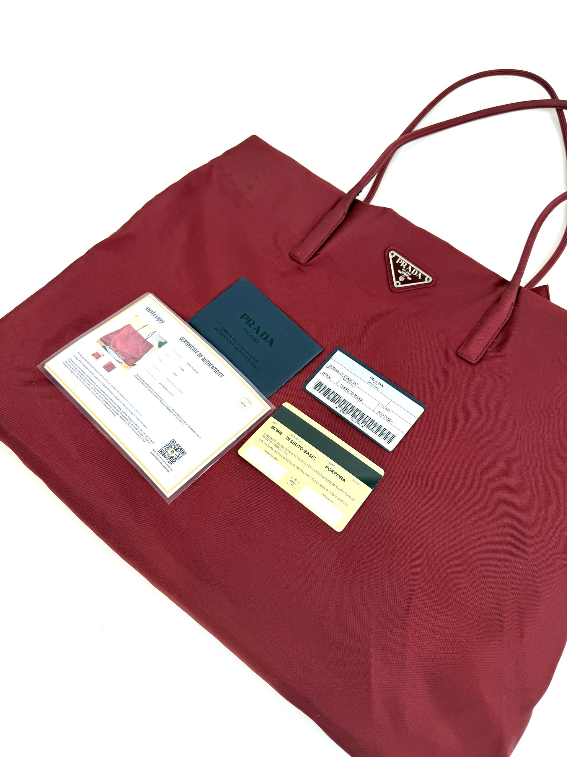 Prada Tessuto Nylon Tote Bordeaux 6 Prada Tessuto Nylon Tote Bordeaux - Image 6