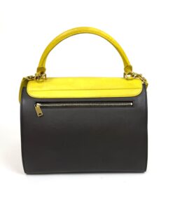Celine Elephant Calfskin Small Tri-Color Trapeze Yellow 6