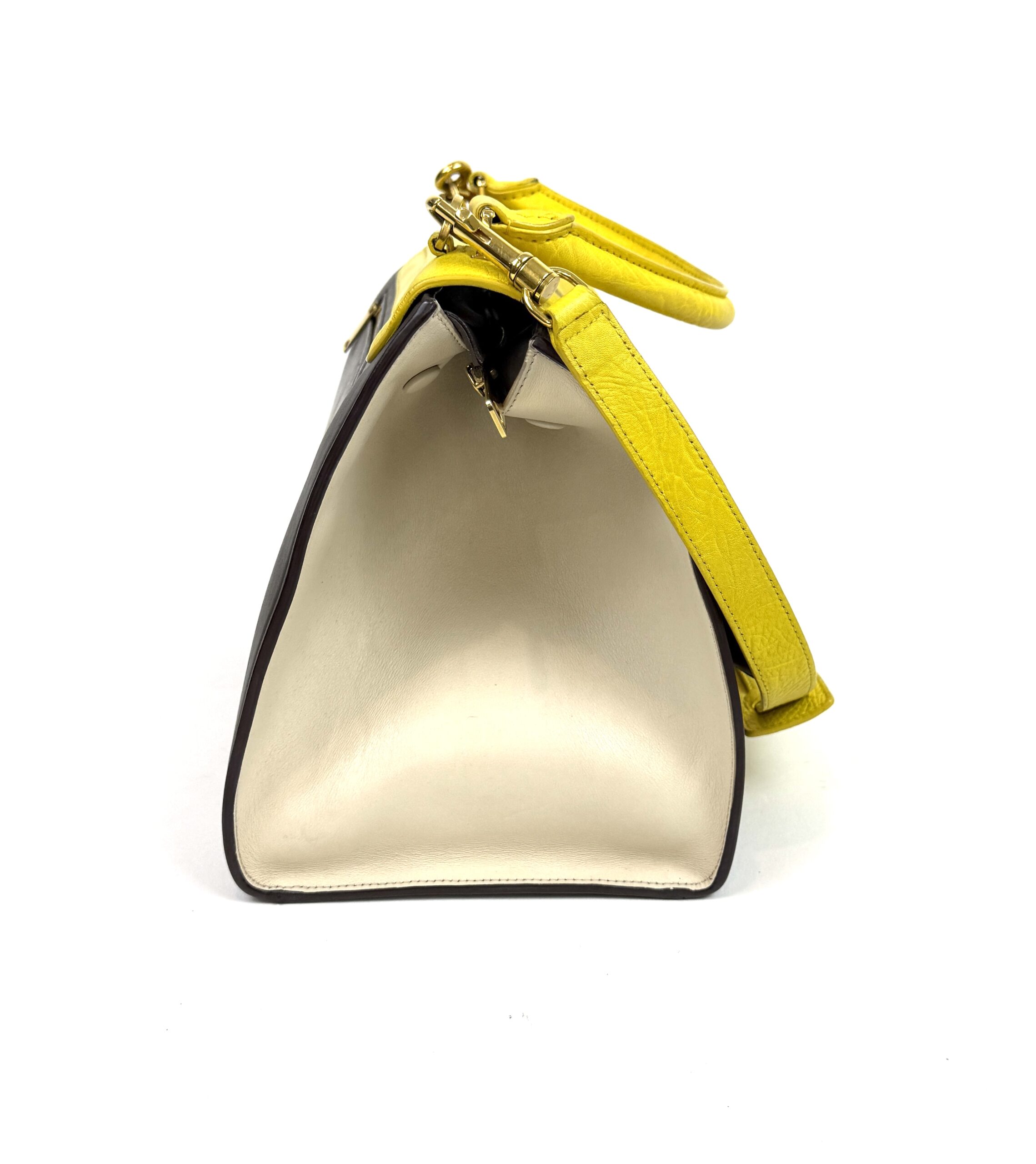 Celine Elephant Calfskin Small Tri-Color Trapeze Yellow 12 Celine Elephant Calfskin Small Tri-Color Trapeze Yellow 12