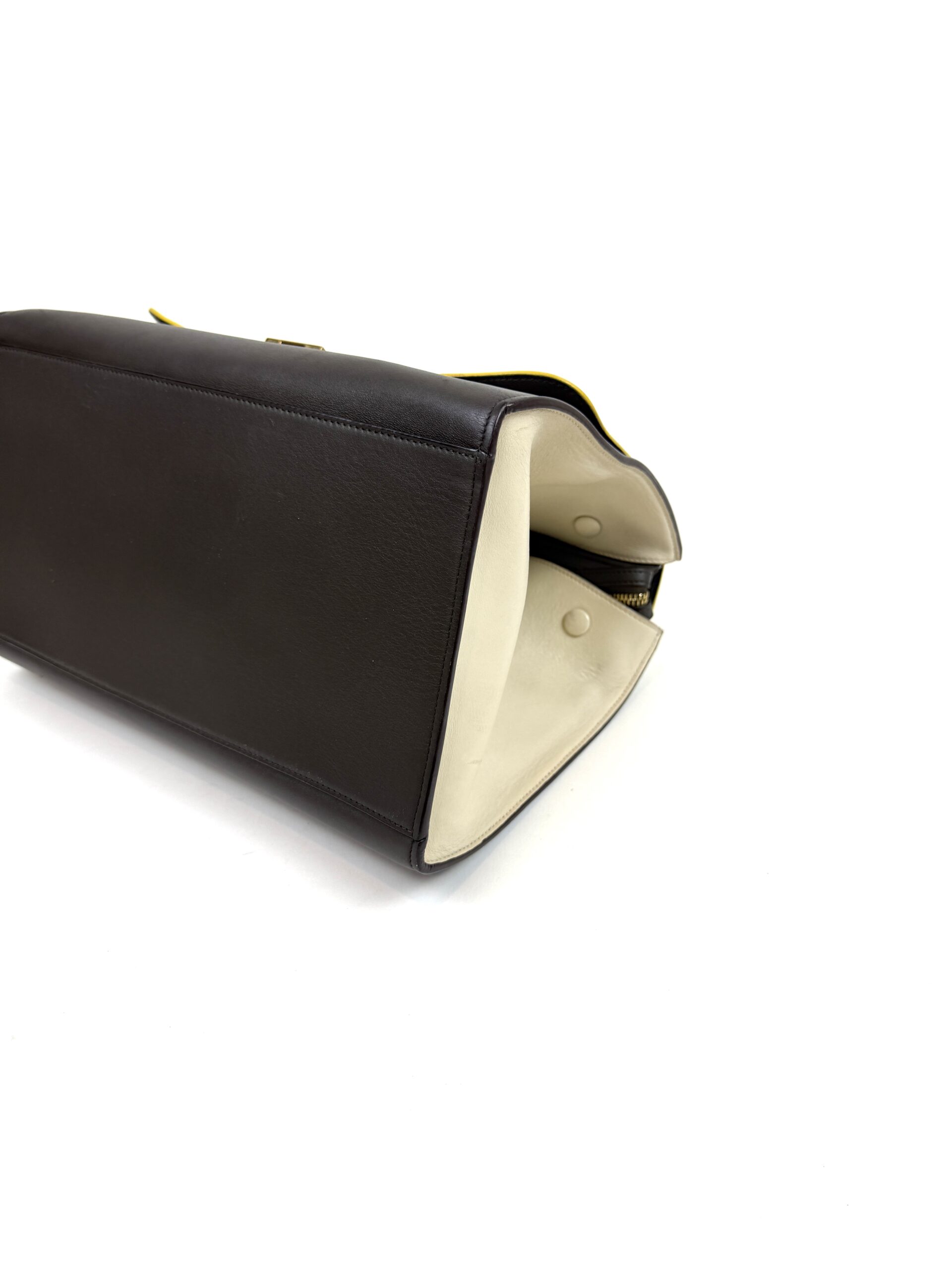 Celine Elephant Calfskin Small Tri-Color Trapeze Yellow 20 Celine Elephant Calfskin Small Tri-Color Trapeze Yellow 20