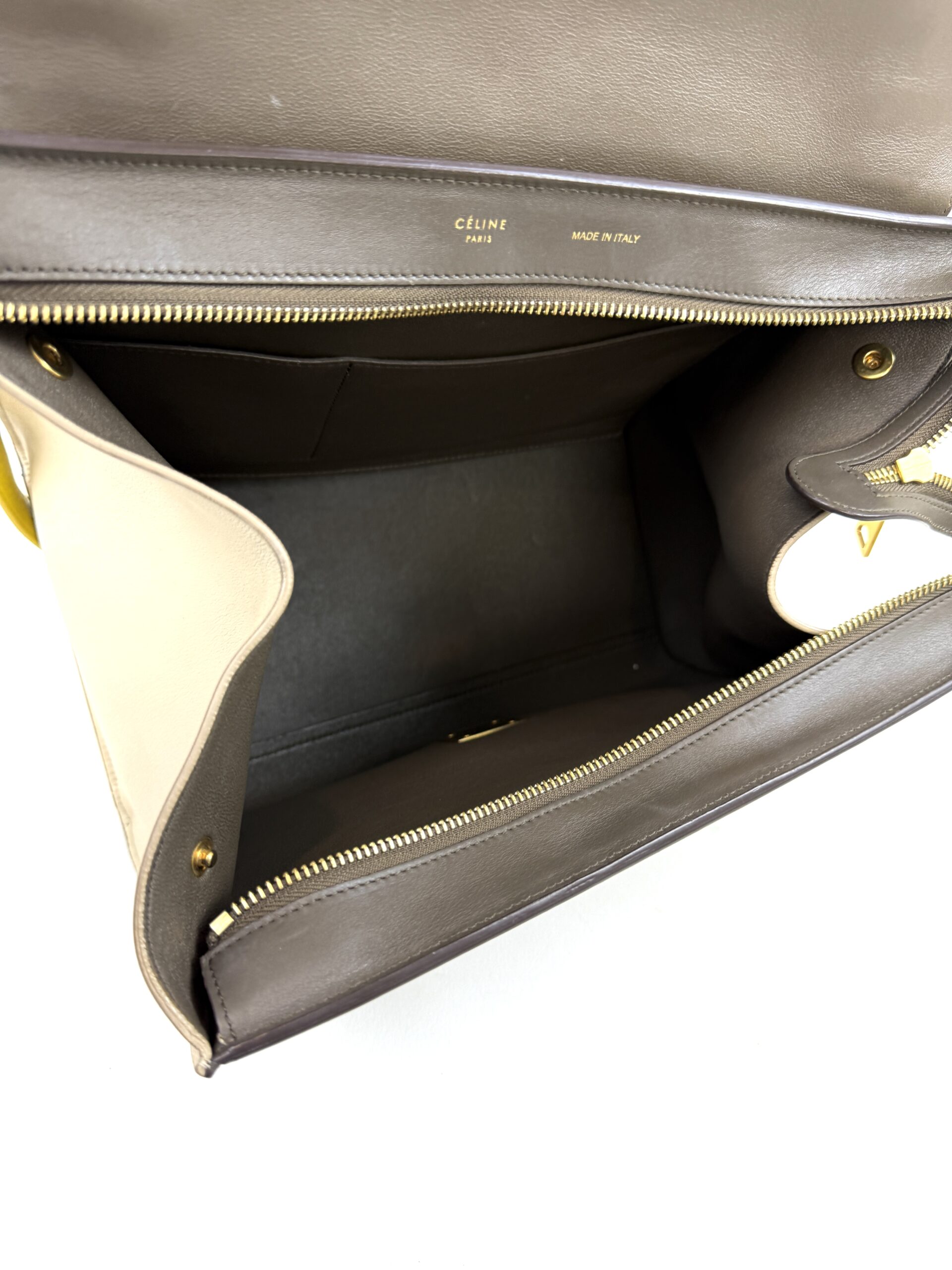 Celine Elephant Calfskin Small Tri-Color Trapeze Yellow 11 Celine Elephant Calfskin Small Tri-Color Trapeze Yellow 11