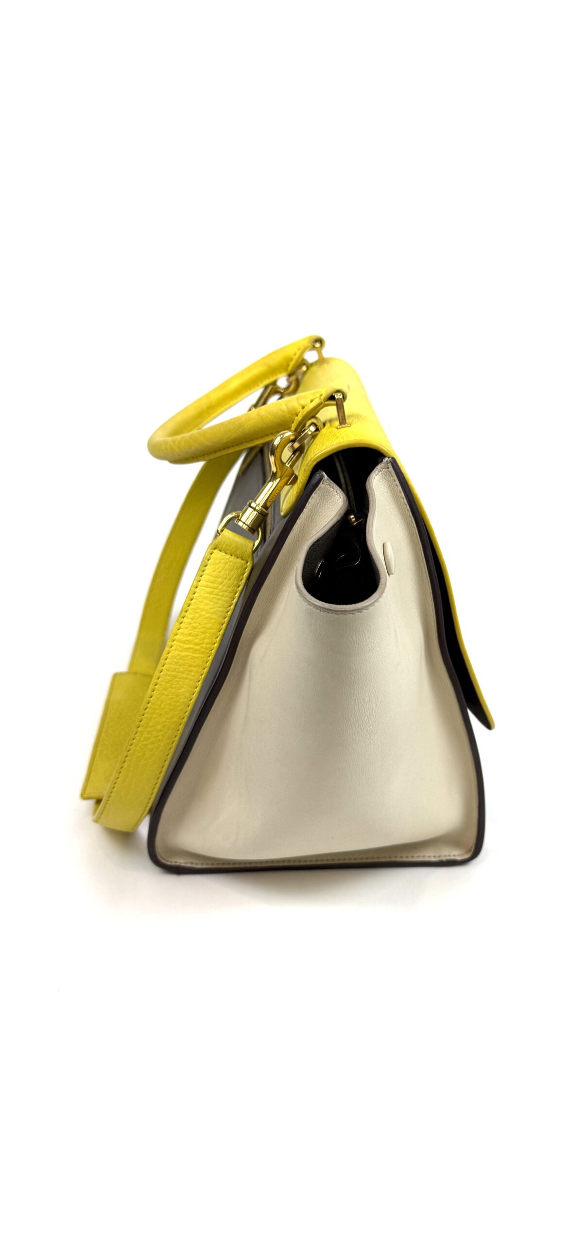 Celine Elephant Calfskin Small Tri-Color Trapeze Yellow 4 Celine Elephant Calfskin Small Tri-Color Trapeze Yellow 4
