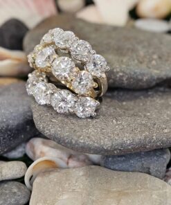 3 Carat Lab Diamond 14K White Gold Eternity Band Size 7 9