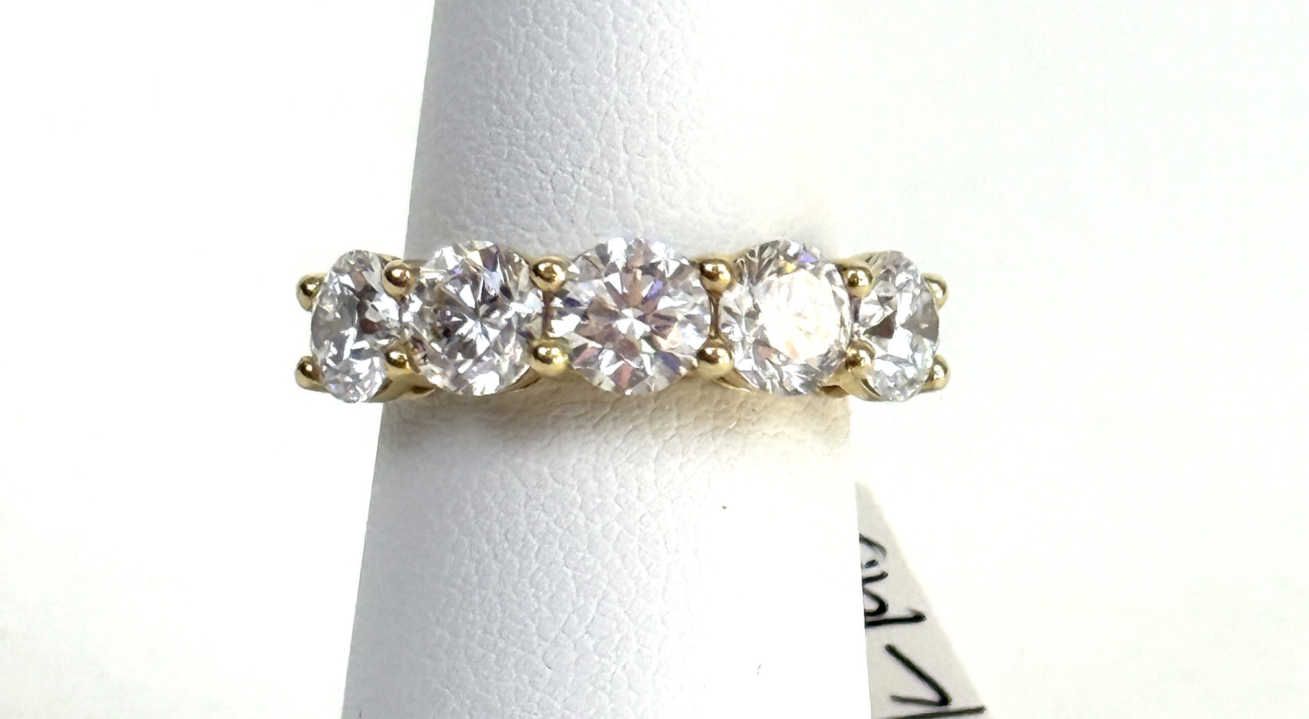 3 Carat Lab Diamond 14K Yellow Gold Eternity Band Size 6 3 Carat Lab Diamond 14K Yellow Gold Eternity Band Size 6