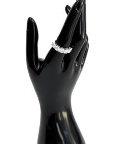 Alternative view of 3 Carat Lab Diamond 14K White Gold Eternity Band Size 7