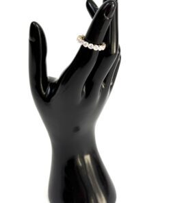 Alternative view of 4 Carat Lab Diamond 14K Yellow Gold Eternity Band Size 7