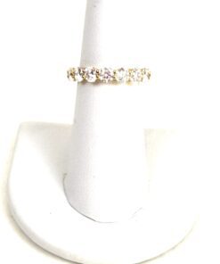 4 Carat Lab Diamond 14K Yellow Gold Eternity Band Size 7 4 Carat Lab Diamond 14K Yellow Gold Eternity Band Size 7