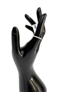 Alternative view of .50 Carat Lab Diamond 14K White Gold Eternity Band Size 7