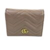 Gucci Calfskin Matelasse Marmont Card Case Wallet Porcelain Rose 14