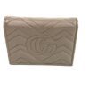 Back of the wallet in plain porcelain rose calfskin