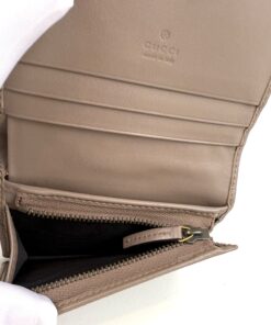 Gucci Calfskin Matelasse Marmont Card Case Wallet Porcelain Rose 5