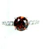 2 TCW Red Round Lab Diamond in White 14K Gold Engagement Ring 8