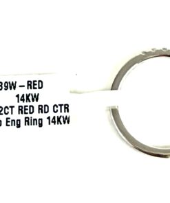 2 TCW Red Round Lab Diamond in White 14K Gold Engagement Ring 4