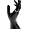 Ring worn on the finger of a black display hand