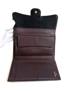 Chanel Large Black Caviar Flap Wallet Silver Hardware 7