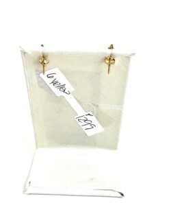 Fancy Vivid Yellow 2.05 Carat Lab Grown Pear Shape Pierced Earrings 14K Yellow Gold 4