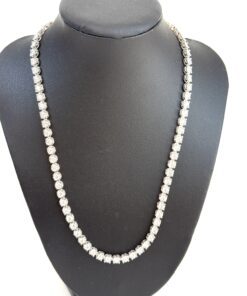 10 Carat Lab Grown Diamond 17″ Tennis Necklace .925 Silver 3