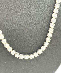10 Carat Lab Grown Diamond 17″ Tennis Necklace .925 Silver 4
