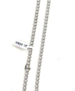 10 Carat Lab Grown Diamond 17″ Tennis Necklace .925 Silver 9