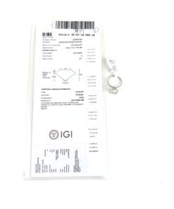 5.5 Carat Lab Grown Oval Brilliant Diamond Engagement Ring 14K White Gold – D 5