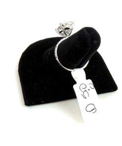 5.5 Carat Lab Grown Oval Brilliant Diamond Engagement Ring 14K White Gold – D 7