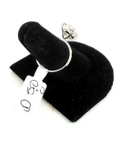 5.5 Carat Lab Grown Oval Brilliant Diamond Engagement Ring 14K White Gold – D 9