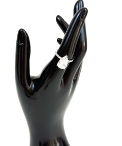 5.45 Carat Lab Grown Pear Brilliant Diamond Engagement Ring 14K White Gold 2