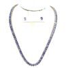Necklace displayed with the matching stud earrings above