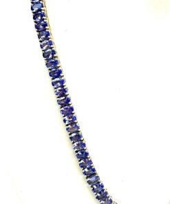 50 Carat Natural Tanzanite 18″ Necklace in .925 Sterling Silver and Matching 2 Carat Earrings Set 5
