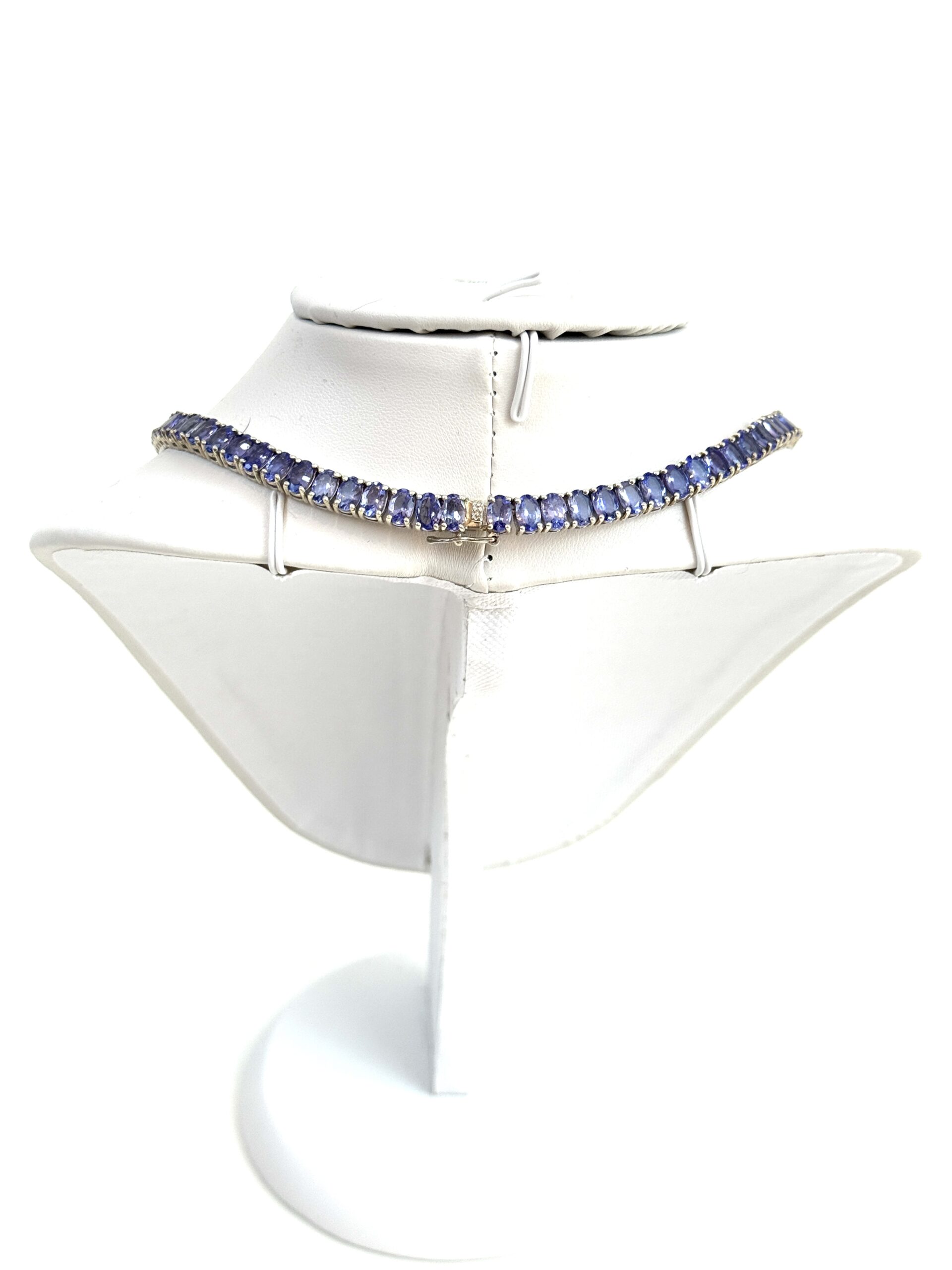 50 Carat Natural Tanzanite 18″ Necklace in .925 Sterling Silver and Matching 2 Carat Earrings Set 7 50 Carat Natural Tanzanite 18″ Necklace in .925 Sterling Silver and Matching 2 Carat Earrings Set 7