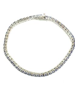 Tanzanite Natural Gemstone Birthstone 3mm .925 Tennis Bracelet 7.5″ (Copy) 9