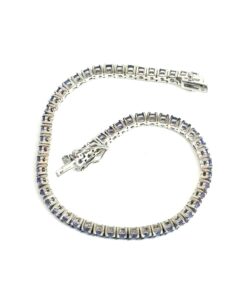 Tanzanite Natural Gemstone Birthstone 3mm .925 Tennis Bracelet 7.5″ (Copy) 8