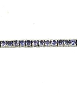 Tanzanite Natural Gemstone Birthstone 3mm .925 Tennis Bracelet 7.5″ (Copy) 7