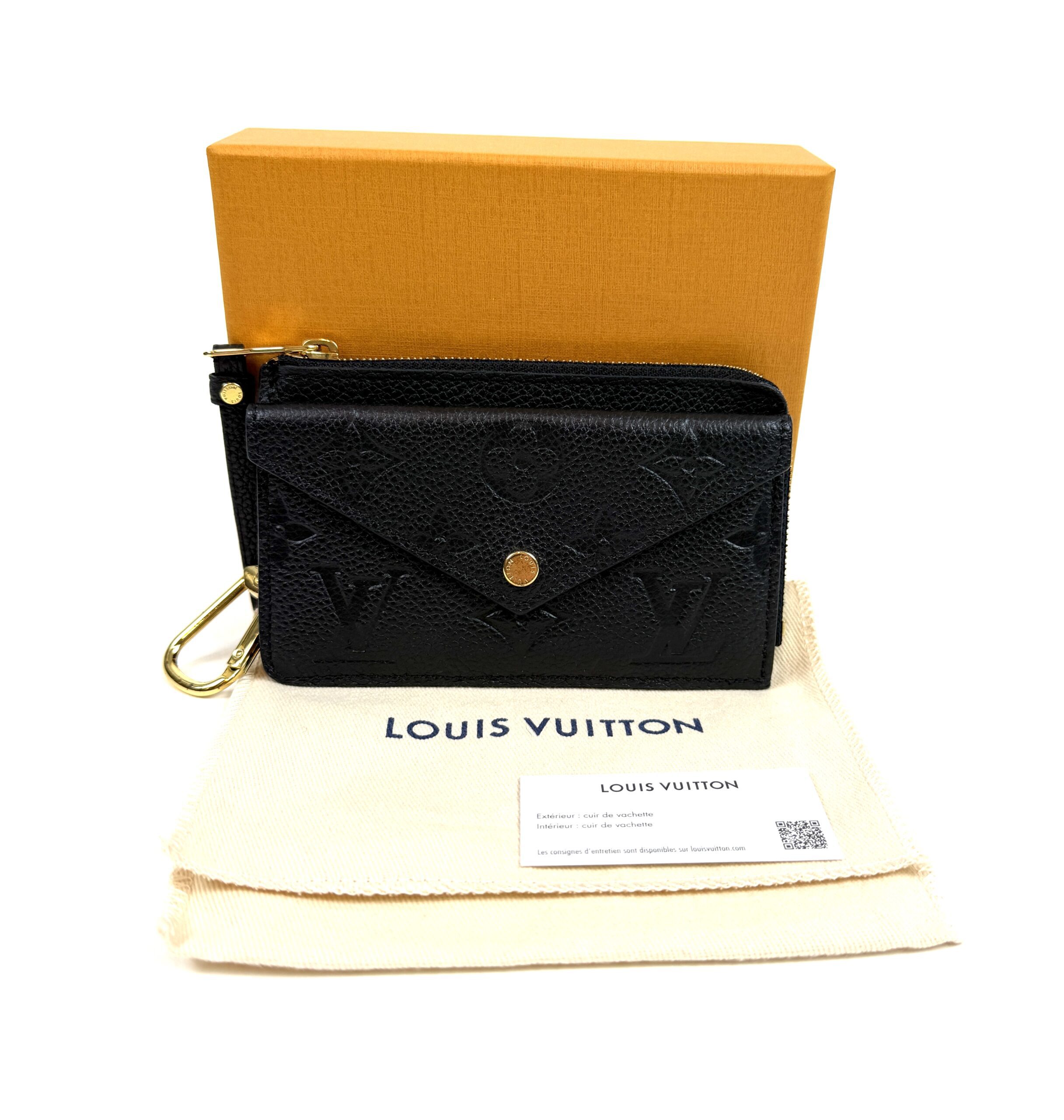 Louis Vuitton Empreinte Recto Verso Card Holder Black 2 Louis Vuitton Empreinte Recto Verso Card Holder Black 2