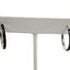 Pair of hoops on the stand from a low angle