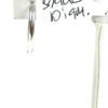 One hoop beside the handwritten black diamond tag