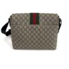 Back of the bag with the nylon strap laid across