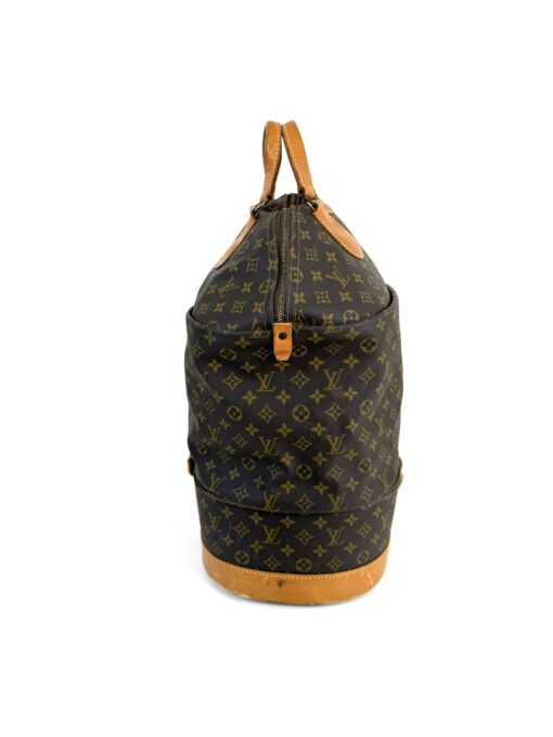 Vintage XL Louis Vuitton French Company Monogram Travel Steamer Bag - Image 8