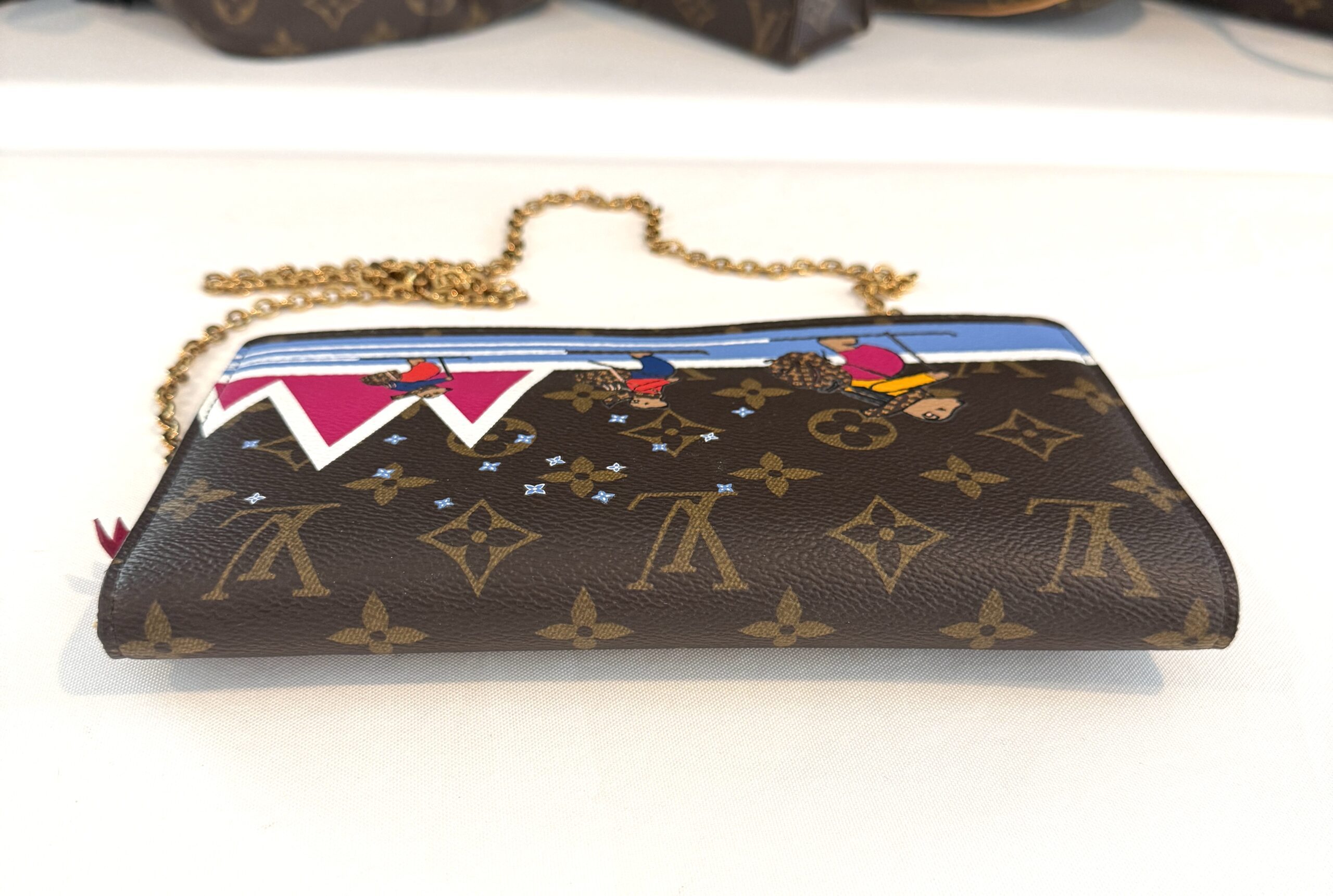 Louis Vuitton Weekend Christmas Animation Pochette Monogram Canvas Crossbody Bag Brown 18 Louis Vuitton Weekend Christmas Animation Pochette Monogram Canvas Crossbody Bag Brown 18