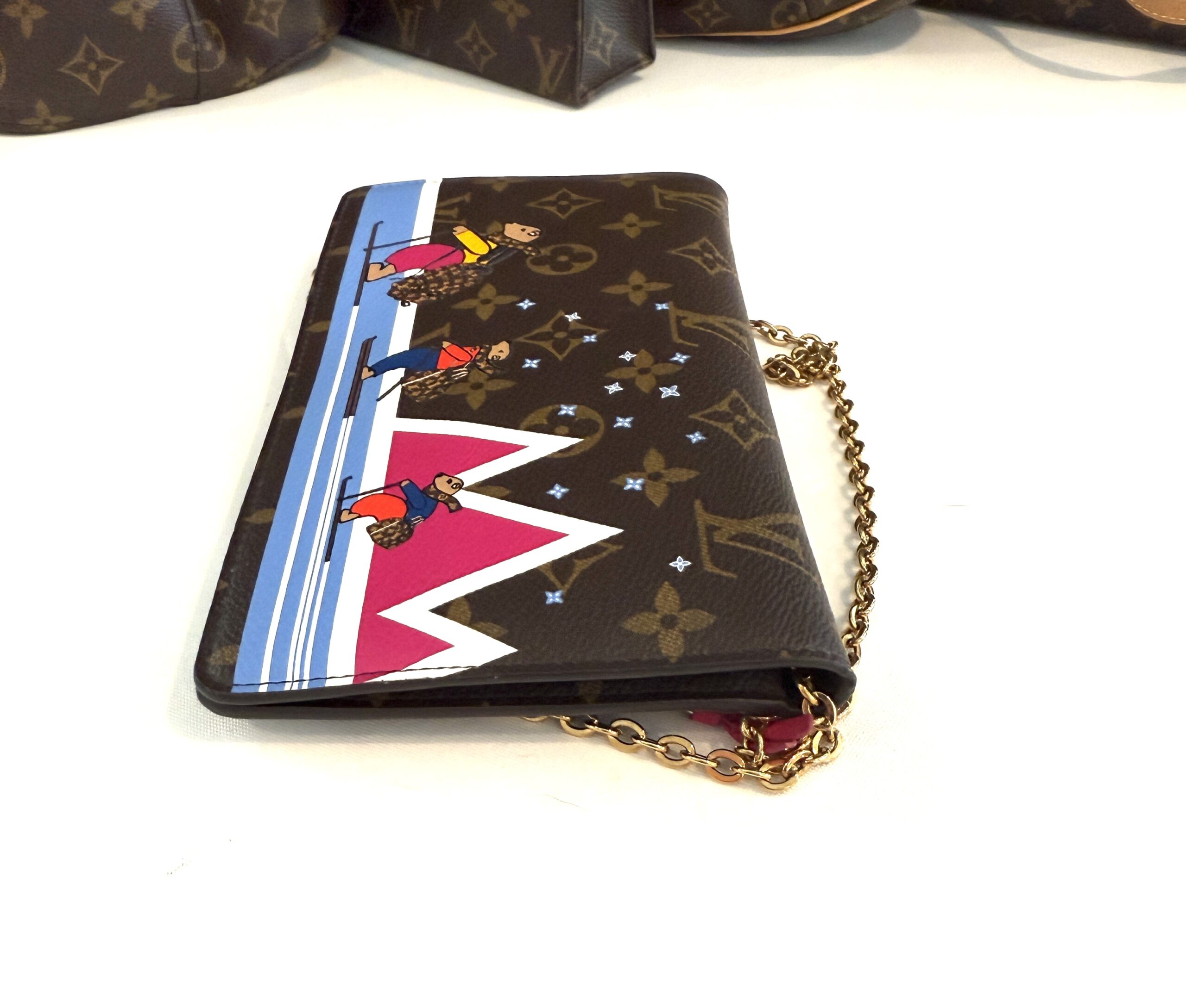 Louis Vuitton Weekend Christmas Animation Pochette Monogram Canvas Crossbody Bag Brown 10 Louis Vuitton Weekend Christmas Animation Pochette Monogram Canvas Crossbody Bag Brown 10