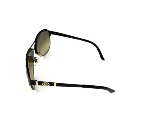 Gucci GG4233 black Aviator Sunglasses with Gold Trim - Image 5