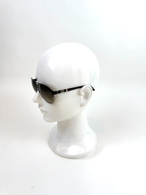 Gucci GG4233 black Aviator Sunglasses with Gold Trim - Image 3