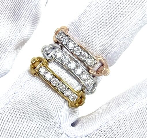 .925 3 Piece Stackable Band Set 1.62 Carats lab grown Diamonds - Size 7 - Image 11
