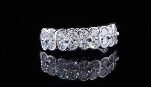 1.50 TCW .925 Silver Lab Diamond Ring Band