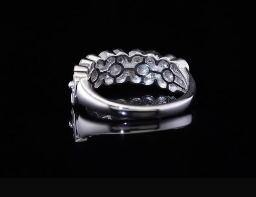1.50 TCW .925 Silver Lab Diamond Ring Band - Image 4