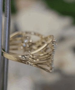 14K Yellow Gold 1.5 TCW Lab Diamond Fashion Ring Band 4