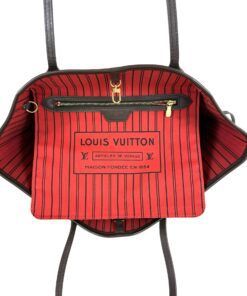 Louis Vuitton Neverfull Damier Ebene MM Cerise Red 13